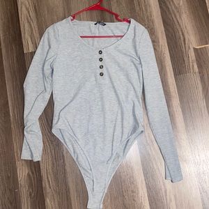 SHEIN, gray bodysuit, size Large for sale!